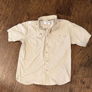 Poncho Beige Men's Shirt